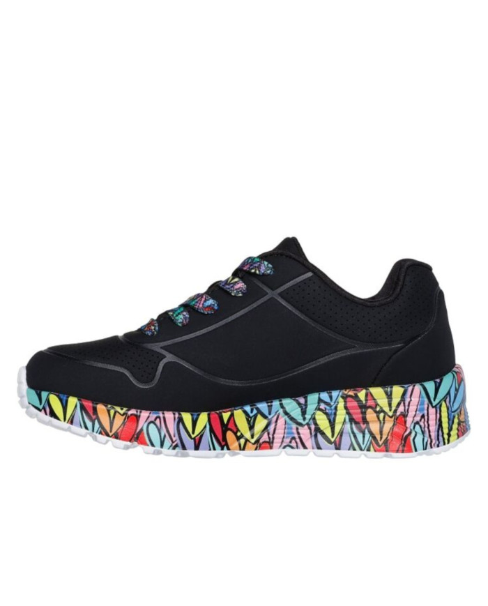 Buty dziecięce Skechers UNO LITE-SUBTLE LOVE 314088LBKMT Czarne - Sklep online Mastersport