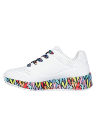 Buty dziecięce Skechers UNO LITE-SUBTLE LOVE 314088LWMLT Białe - Sklep online Mastersport
