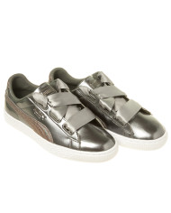 Buty dziecięce Puma BASKET HEART LUNAR LUX JR 36599301 Srebrne - Sklep online Mastersport
