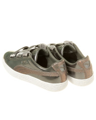 Buty dziecięce Puma BASKET HEART LUNAR LUX JR 36599301 Srebrne - Sklep online Mastersport