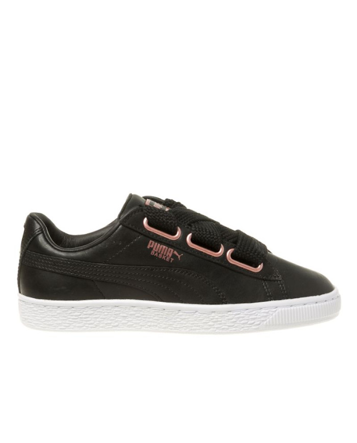 Buty damskie Puma BASKET HEART LEATHER WMNS 36781702 Czarne - Sklep online Mastersport