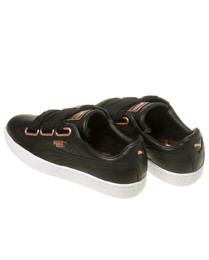 Buty damskie Puma BASKET HEART LEATHER WMNS 36781702 Czarne - Sklep online Mastersport