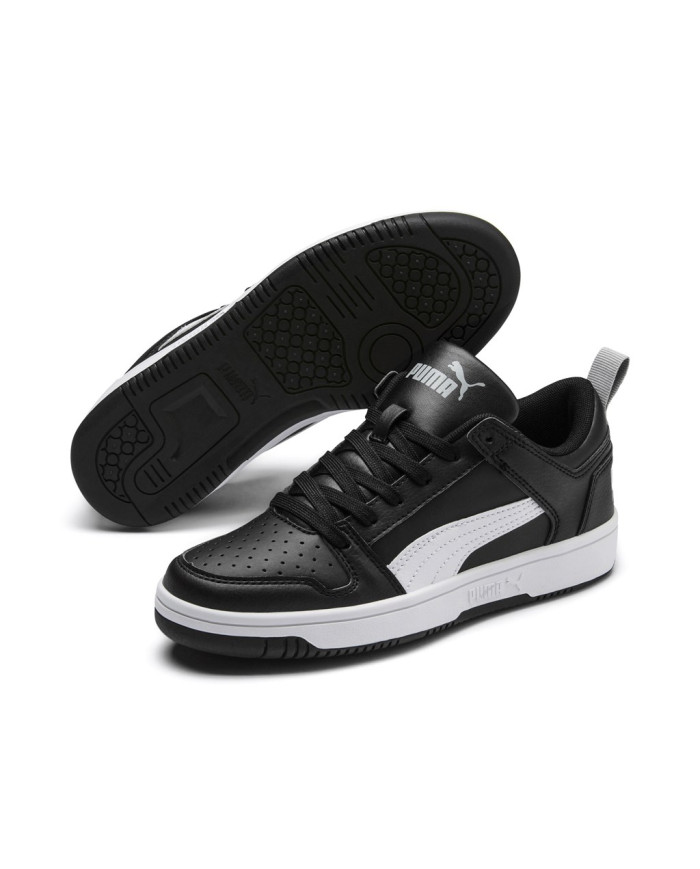 Buty dziecięce Puma REBOUND LAYUP LO SL JR 37049002 Czarne - Sklep online Mastersport
