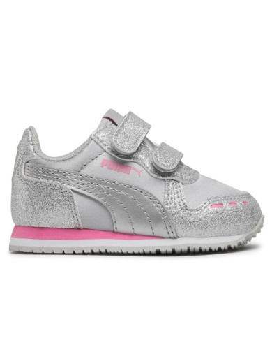 Buty dziecięce Puma CABANA RACER GLITZ V INF 37098608 Szare - Sklep online Mastersport