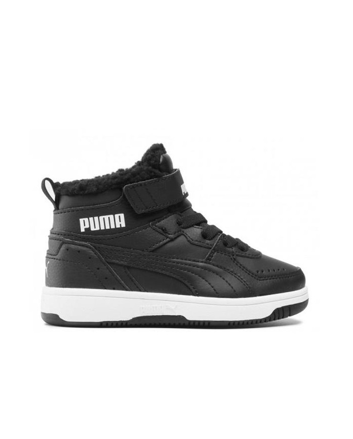Buty dziecięce Puma REBOUND JOY FUR PS 37547901 Czarne - Sklep online Mastersport