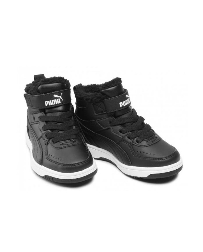 Buty dziecięce Puma REBOUND JOY FUR PS 37547901 Czarne - Sklep online Mastersport
