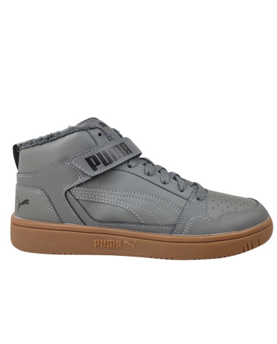 Buty męskie Puma REBOUND MID STRAP WTR 38637603 Szare - Sklep online Mastersport