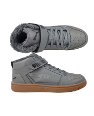 Buty męskie Puma REBOUND MID STRAP WTR 38637603 Szare - Sklep online Mastersport