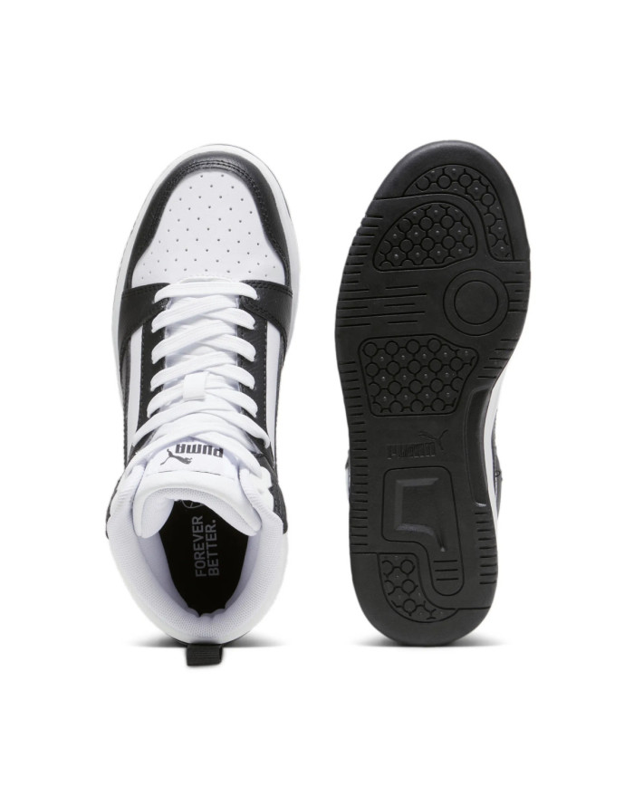 Buty dziecięce Puma REBOUND V6 MID JR 39383101 Białe - Sklep online Mastersport
