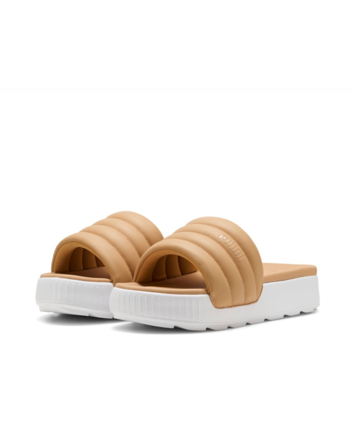 Klapki damskie Puma KARMEN SLIDE PUFFY WMNS 39539910 Beżowe - Sklep online Mastersport