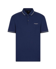 Koszulka męska Armani Exchange POLO 3LZFLB-ZJ9AZ-15BF Niebieska - Sklep online Mastersport