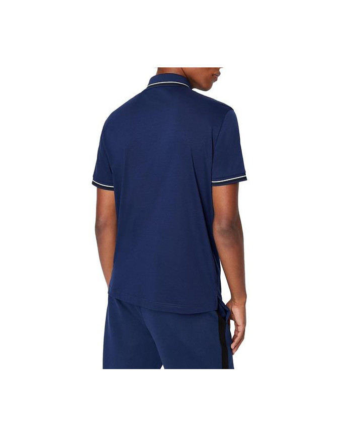 Koszulka męska Armani Exchange POLO 3LZFLB-ZJ9AZ-15BF Niebieska - Sklep online Mastersport