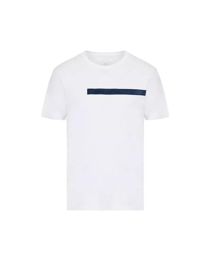 Koszulka męska Armani Exchange T-SHIRT 3LZTBE-ZJ8LZ-1100 Biała - Sklep online Mastersport