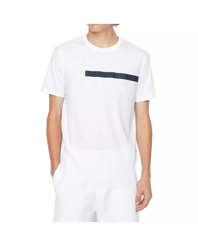 Koszulka męska Armani Exchange T-SHIRT 3LZTBE-ZJ8LZ-1100 Biała - Sklep online Mastersport