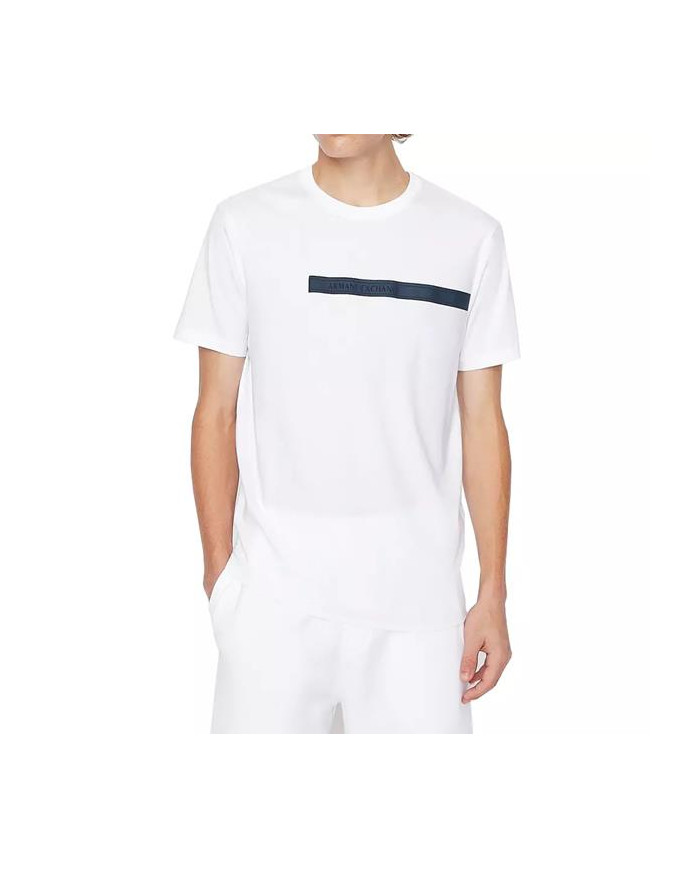 Koszulka męska Armani Exchange T-SHIRT 3LZTBE-ZJ8LZ-1100 Biała - Sklep online Mastersport