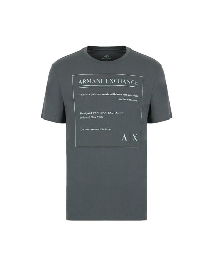 Koszulka męska Armani Exchange T-SHIRT 3LZTHD-ZJH4Z-1839 Szara - Sklep online Mastersport