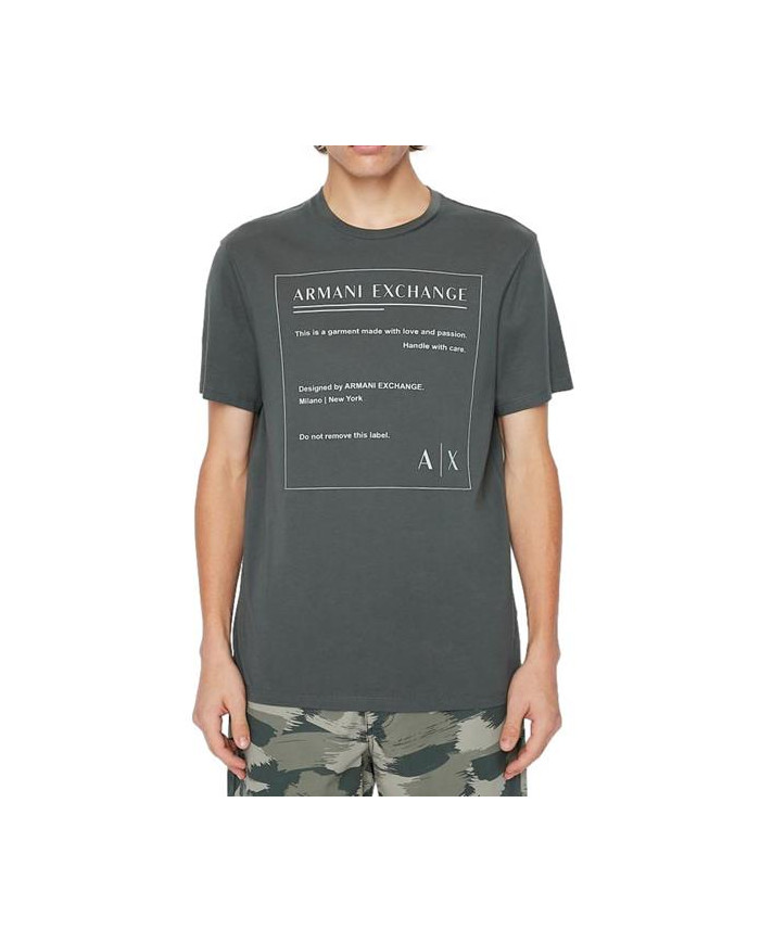 Koszulka męska Armani Exchange T-SHIRT 3LZTHD-ZJH4Z-1839 Szara - Sklep online Mastersport