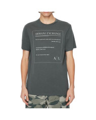 Koszulka męska Armani Exchange T-SHIRT 3LZTHD-ZJH4Z-1839 Szara - Sklep online Mastersport