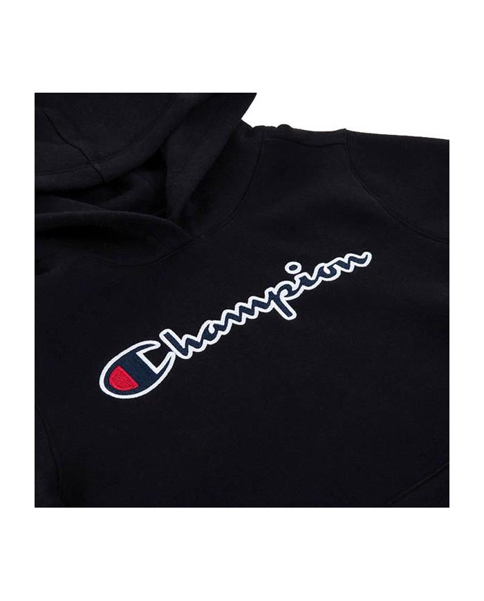 Bluza dziecięca Champion HOODED SWEATSHIRT 404225KK001 Czarna - Sklep online Mastersport
