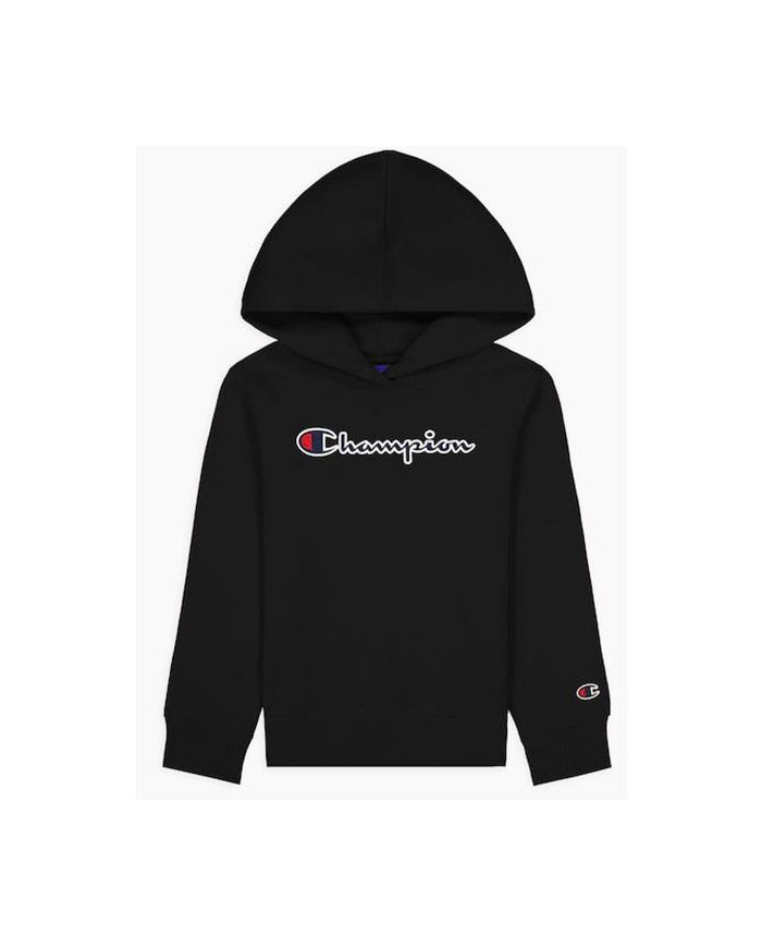 Bluza dziecięca Champion HOODED SWEATSHIRT 404330KK001 Czarna - Sklep online Mastersport