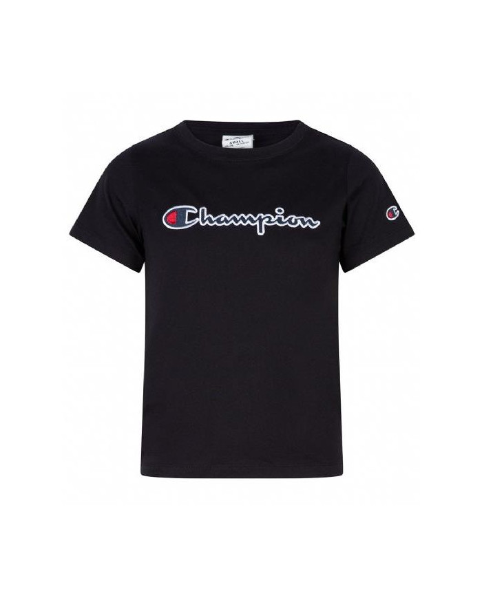 Koszulka dziecięca Champion CREWNECK T-SHIRT 404336KK001 Czarna - Sklep online Mastersport