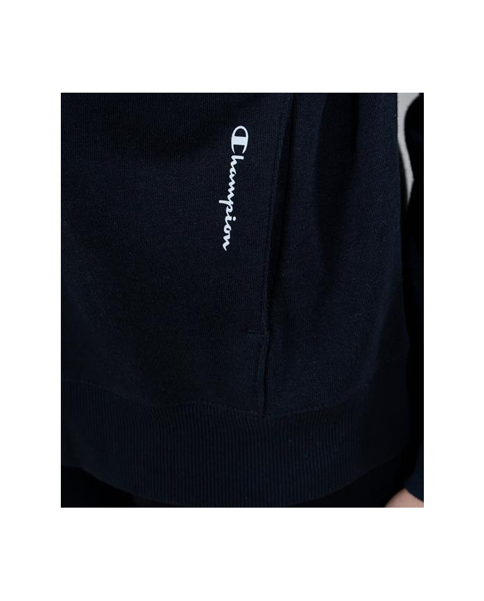 Bluza dziecięca Champion HOODED FULL ZIP SWEATSHIRT 404444KK001 Czarna - Sklep online Mastersport