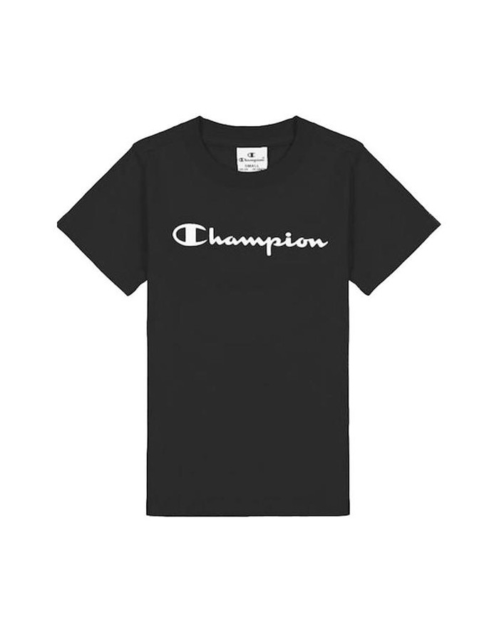 Koszulka dziecięca Champion CREWNECK T-SHIRT 404541KK001 Czarna - Sklep online Mastersport