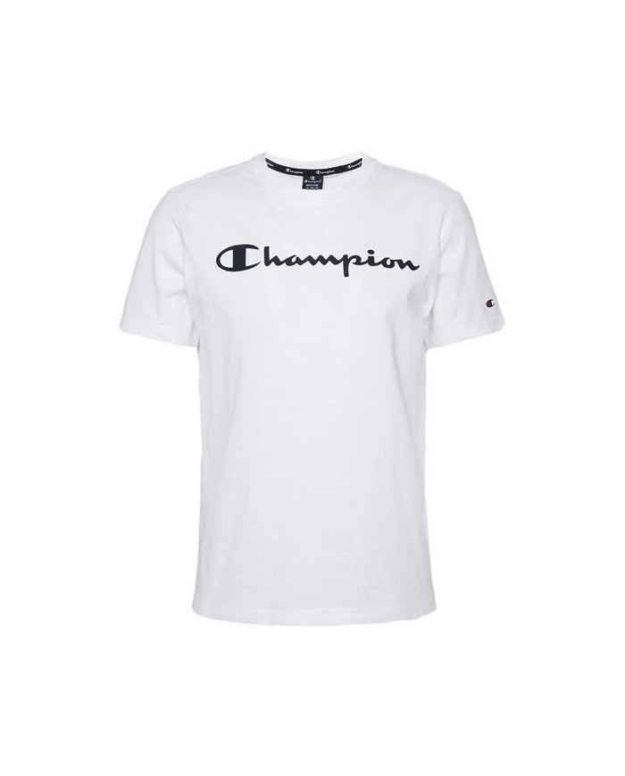 Koszulka dziecięca Champion CREWNECK T-SHIRT 404541WW001 Biała - Sklep online Mastersport