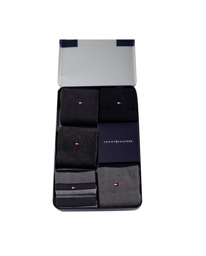 Skarpetki męskie Tommy Hilfiger MEN BIRDEYE GIFTBOX 5P 492005001-200 Wielokolorowe - Sklep online Mastersport