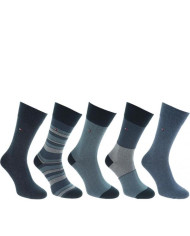 Skarpetki męskie Tommy Hilfiger MEN BIRDEYE GIFTBOX 5P 492005001-322 Wielokolorowe - Sklep online Mastersport