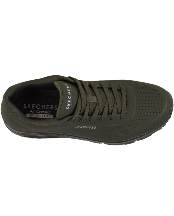 Buty męskie Skechers UNO STAND ON AIR 52458DKGR Zielone - Sklep online Mastersport