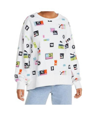 Bluza damska Puma BRAND LOVE OVERSIZED AOP 53435102 Biała - Sklep online Mastersport