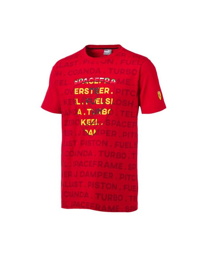 Koszulka męska Puma SF BIG SHIELD TEE 57782801 Czerwona - Sklep online Mastersport