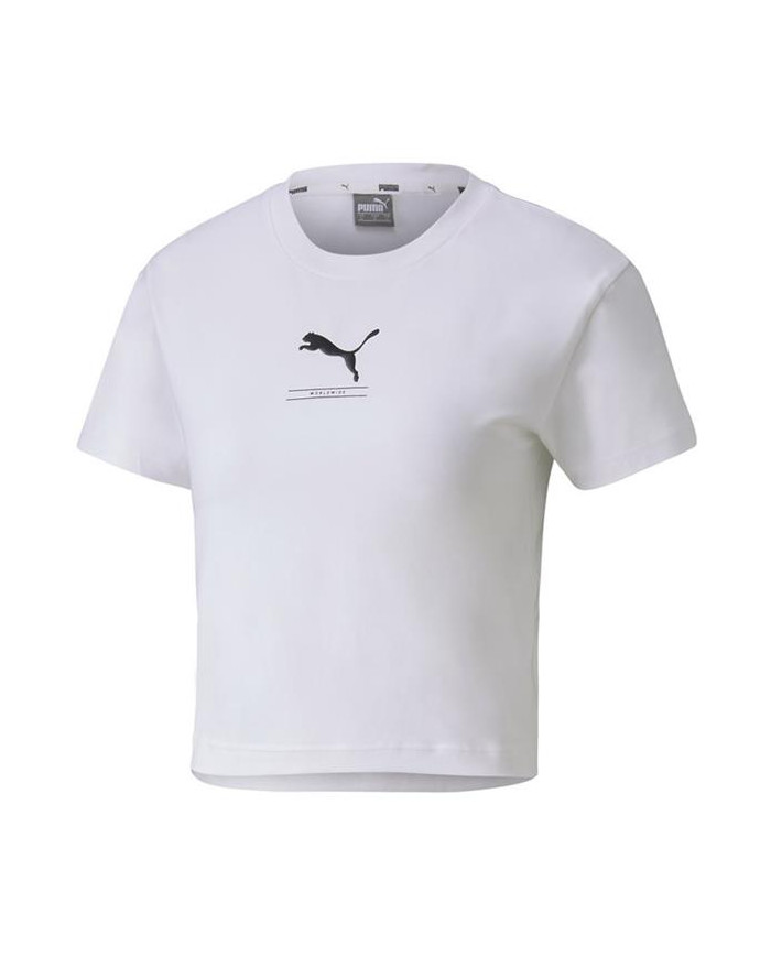 Koszulka damska Puma NU-TILITY FITTED TEE 58137702 Biała - Sklep online Mastersport