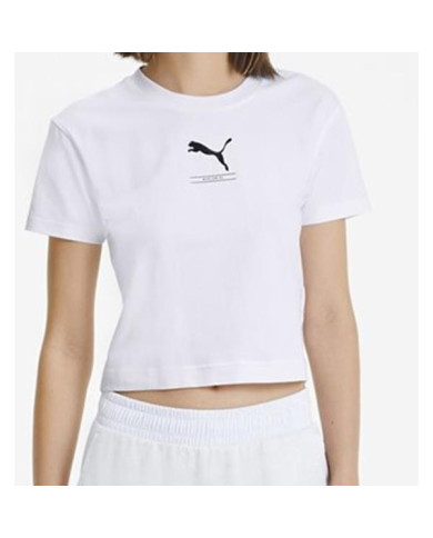 Koszulka damska Puma NU-TILITY FITTED TEE 58137702 Biała - Sklep online Mastersport