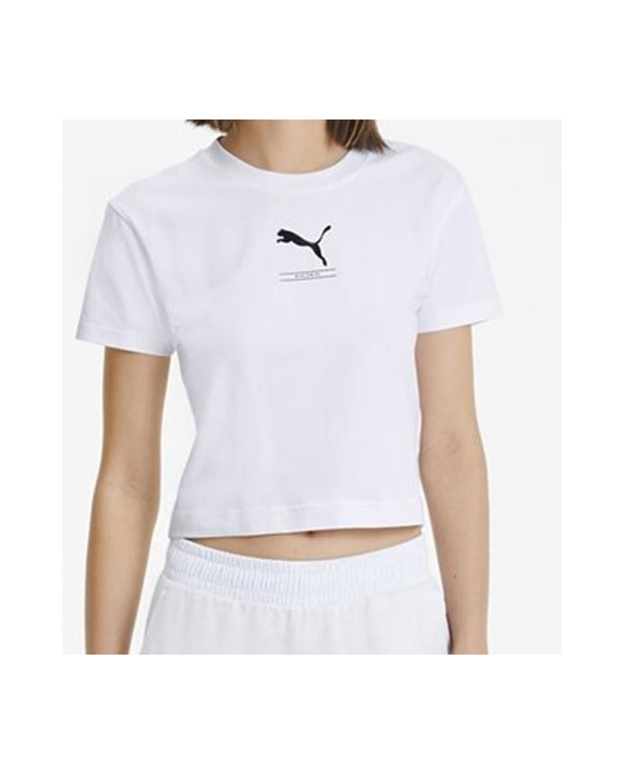 Koszulka damska Puma NU-TILITY FITTED TEE 58137702 Biała - Sklep online Mastersport