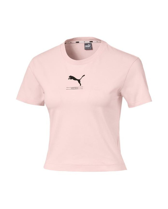 Koszulka damska Puma NU-TILITY FITTED TEE 58137717 Różowa - Sklep online Mastersport
