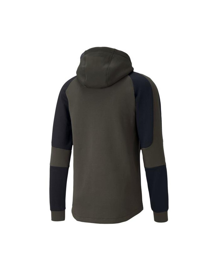 Bluza męska Puma EVOSTRIPE HOODIE 58346570 Zielona - Sklep online Mastersport