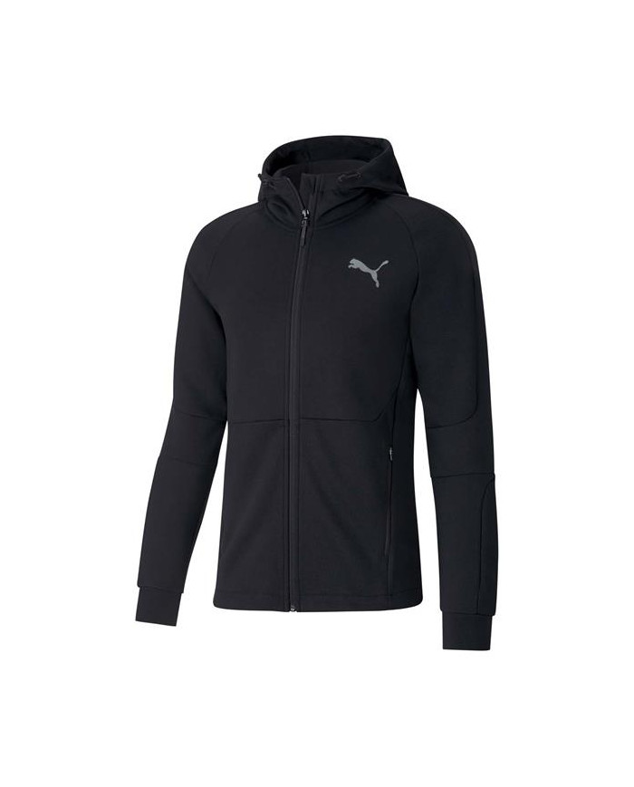 Bluza męska Puma EVOSTRIPE FZ HOODIE 58346701 Czarna - Sklep online Mastersport