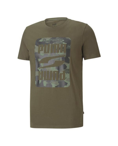 Koszulka męska Puma REBEL CAMO GRAPHIC TEE 58501970 Zielona - Sklep online Mastersport
