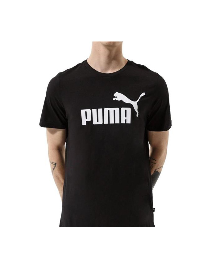 Koszulka męska Puma ESS LOGO TEE 58666601 Czarna - Sklep online Mastersport