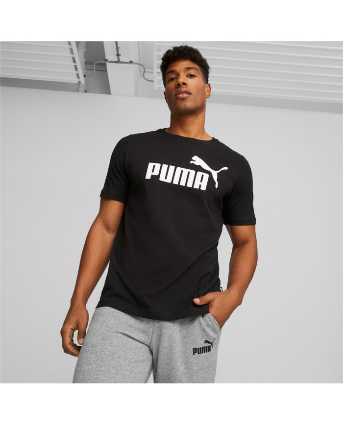 Koszulka męska Puma ESS LOGO TEE 58666601 Czarna - Sklep online Mastersport