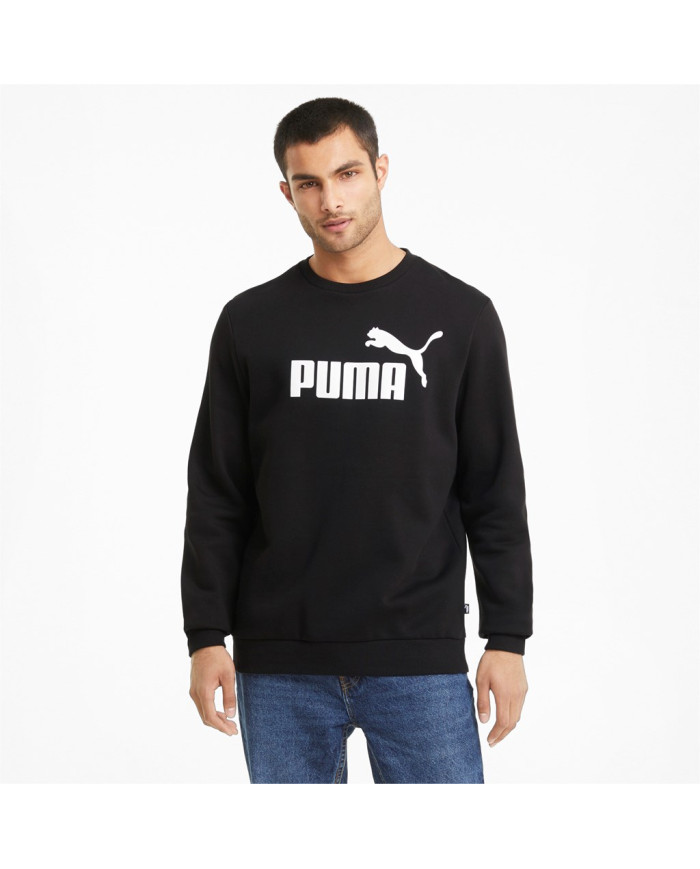 Bluza męska Puma ESS BIG LOGO CREW FL 58667801 Czarna - Sklep online Mastersport