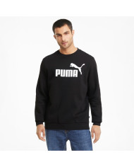 Bluza męska Puma ESS BIG LOGO CREW FL 58667801 Czarna - Sklep online Mastersport