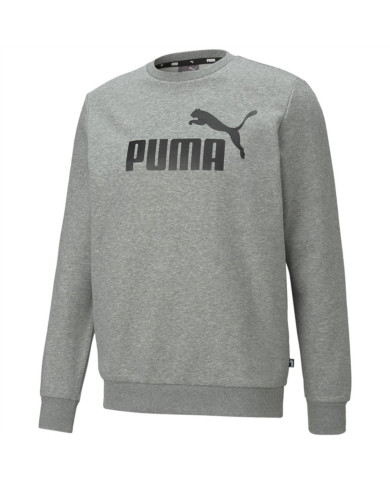 Bluza męska Puma ESS BIG LOGO CREW FL 58667803 Szara - Sklep online Mastersport