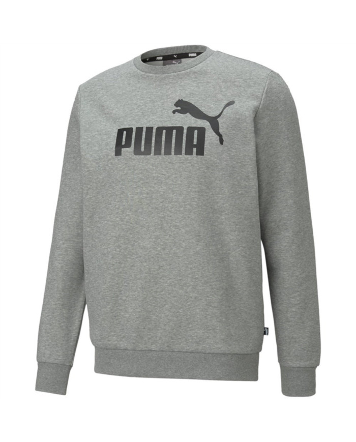 Bluza męska Puma ESS BIG LOGO CREW FL 58667803 Szara - Sklep online Mastersport