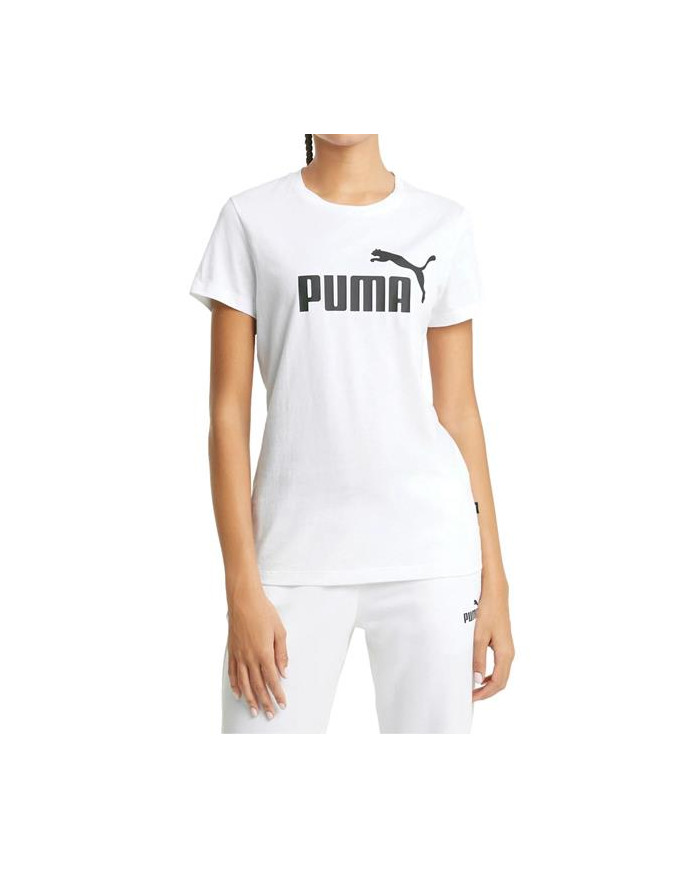 Koszulka damska Puma ESS LOGO TEE 58677402 Biała - Sklep online Mastersport