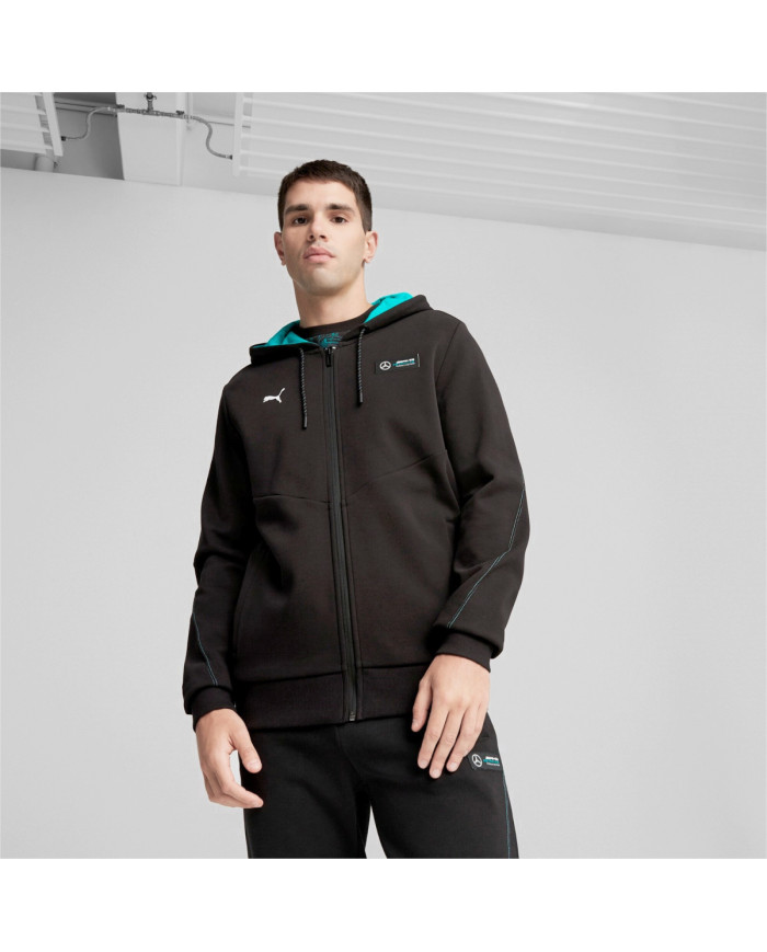 Bluza męska Puma MAPF1 HOODED SWEAT JKT 62114701 Czarna - Sklep online Mastersport