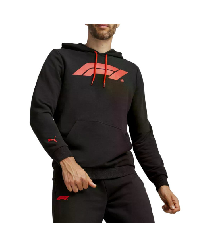 Bluza męska Puma F1 ESS LOGO HOODIE 62585301 Czarna - Sklep online Mastersport
