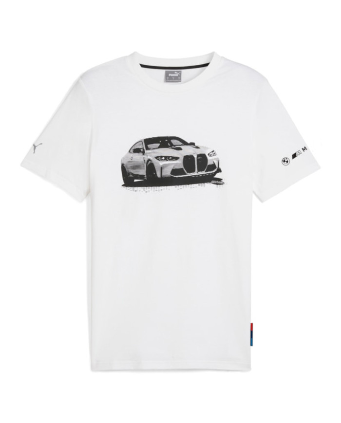 Koszulka męska Puma BMW MMS ESS GRAPHIC TEE 63063302 Biała - Sklep online Mastersport